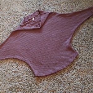 EUC Slouchy bat sleeve waffle knit shirt